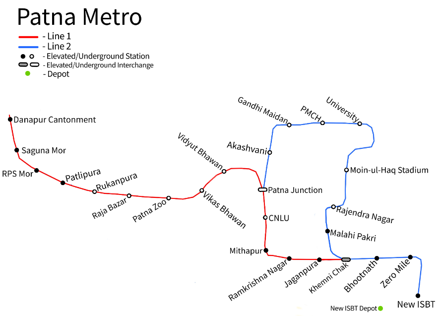 Patna Metro Map